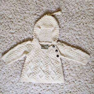 COPY - Aran Woollen Mills Marino wool hoodie sweater